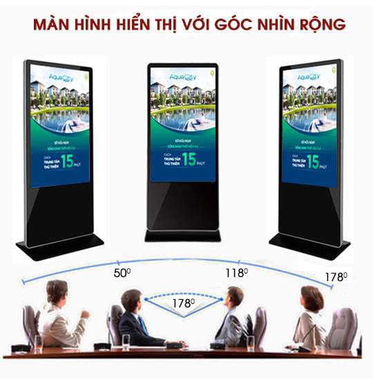 màn hình quảng cáo LCD chân đứng
