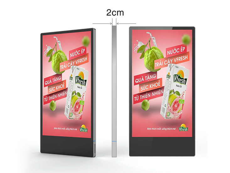màn hình quảng cáo LCD 27inch thiết kế siêu mỏng