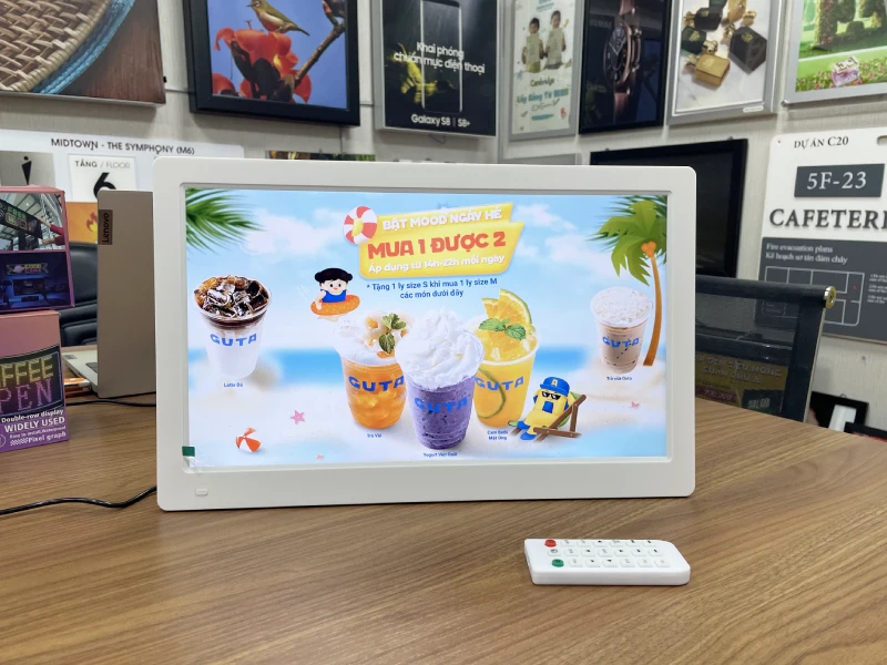 màn hình quảng cáo LCD 15inch để bàn