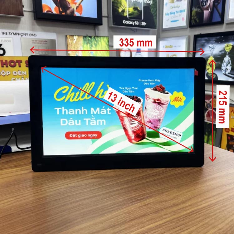 màn hình quảng cáo LCD 13inch để bàn là gì?