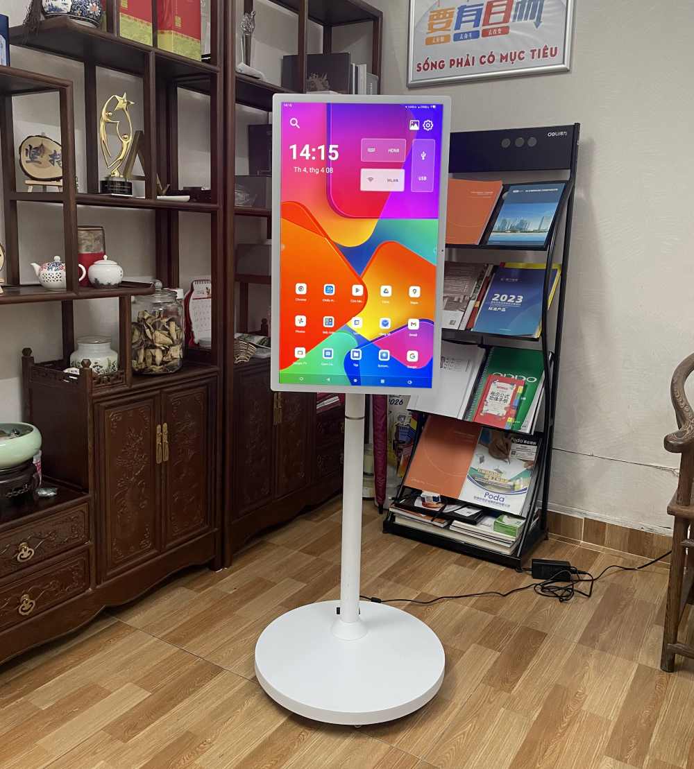 màn hình di động 27inch màu trắng của Tân Hải Thái